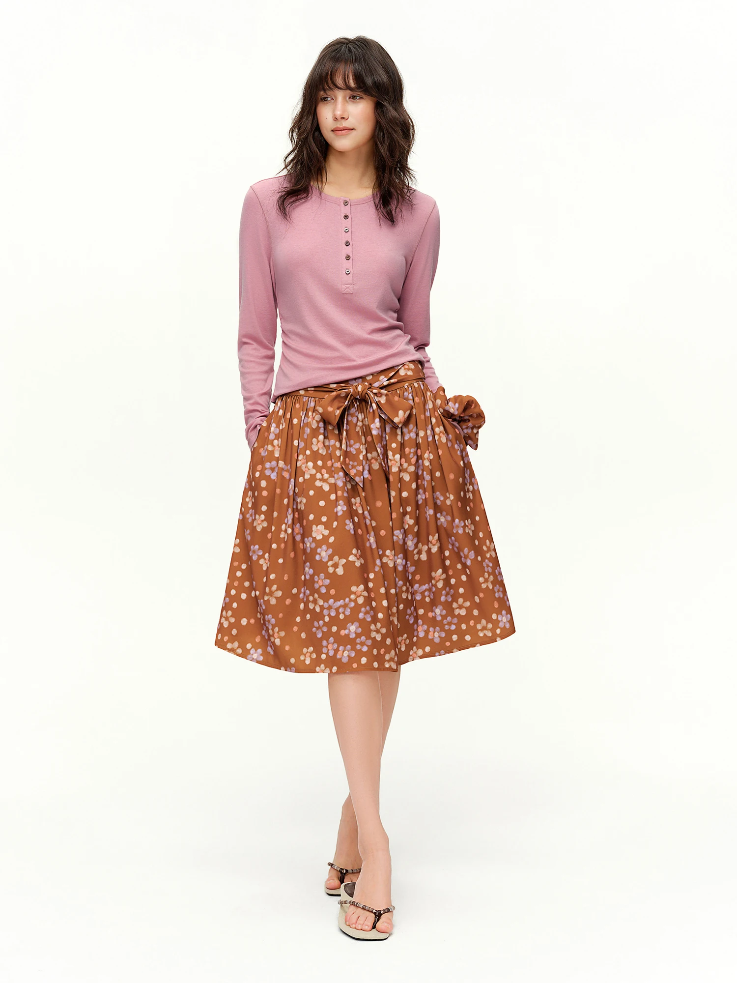 DUSHU Set Retrò da Donna: Gonn - Midi Skirt Floral recensione e prezzo