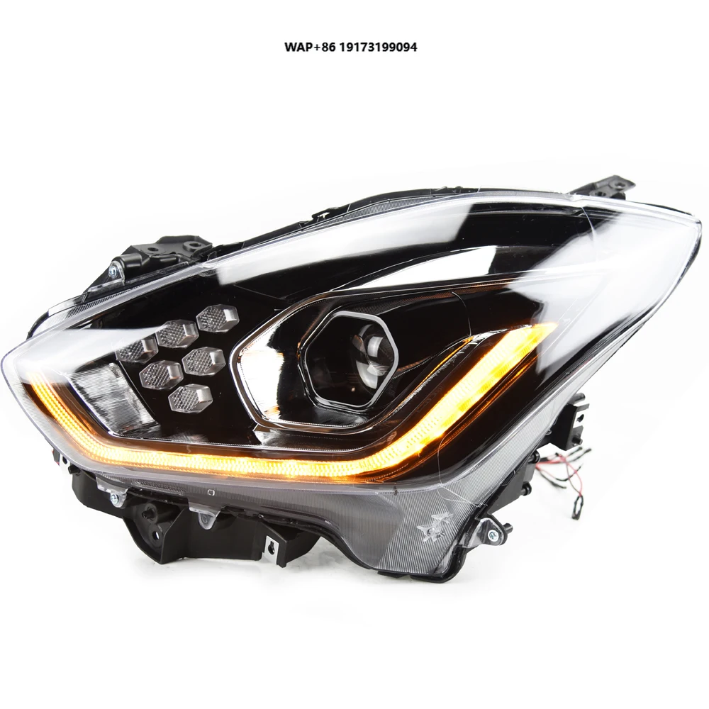

Styling for Swift 2018-2021 LED Auto Assembly Headlights Upgrade Crystal Dynamic Lamp Bifocal Lens Xenon Accessories