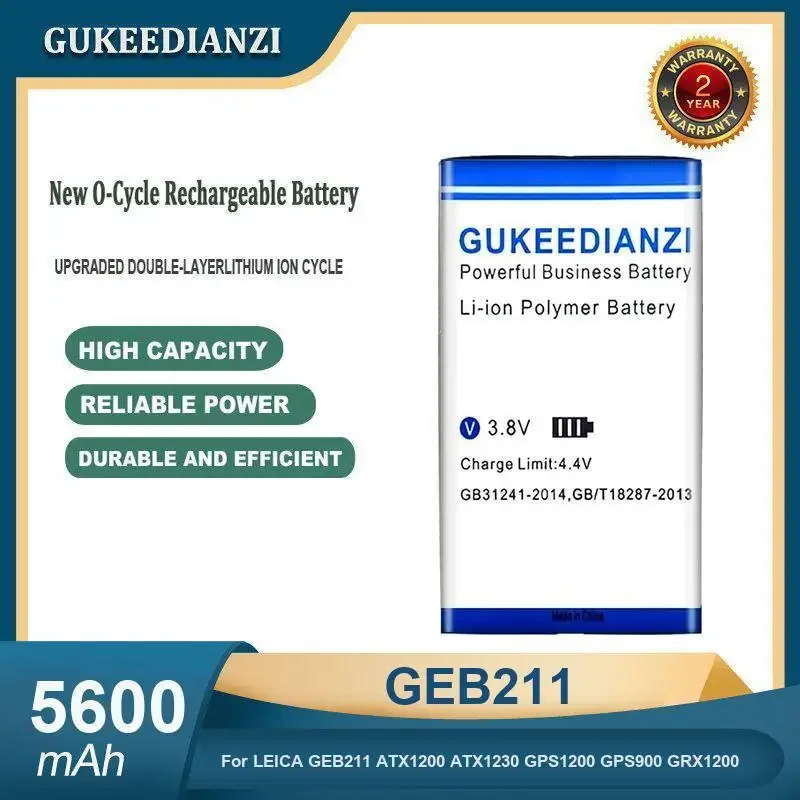 

High Capacity 5600mAh GEB211 Total Station Battery For LEICA GEB211 ATX1200 ATX1230 GPS1200 GPS900 GRX1200