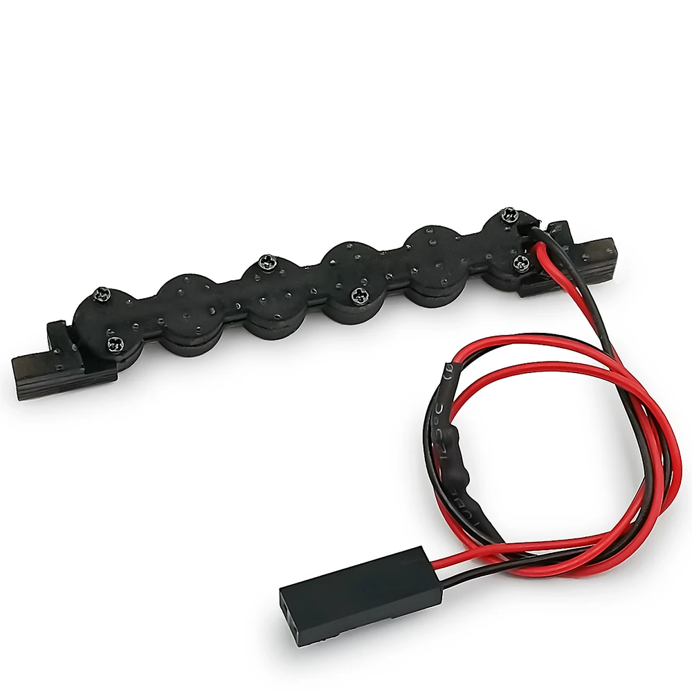 MIBIDAO Simulation Roof LED Light Spotlight Group for TRX4M Bronco 1/18 RC Crawler Car Model Parts