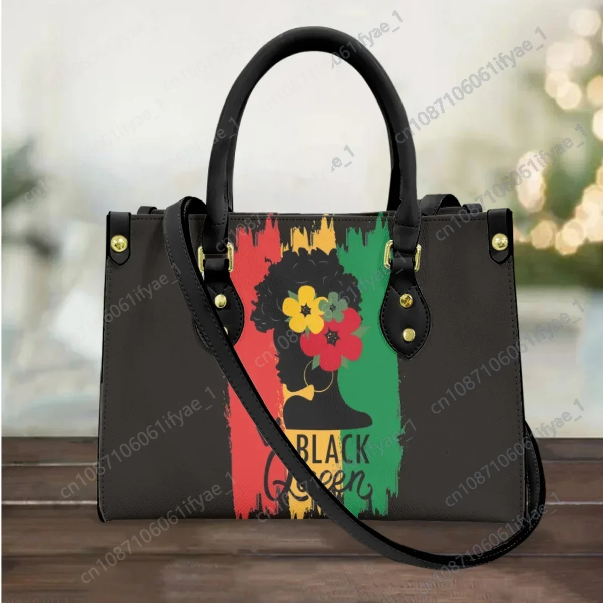 Handbags Female Black Queen African American Women Juneteenth Design Cross Body Bags Travel Street Girls Totes Dropshipping New