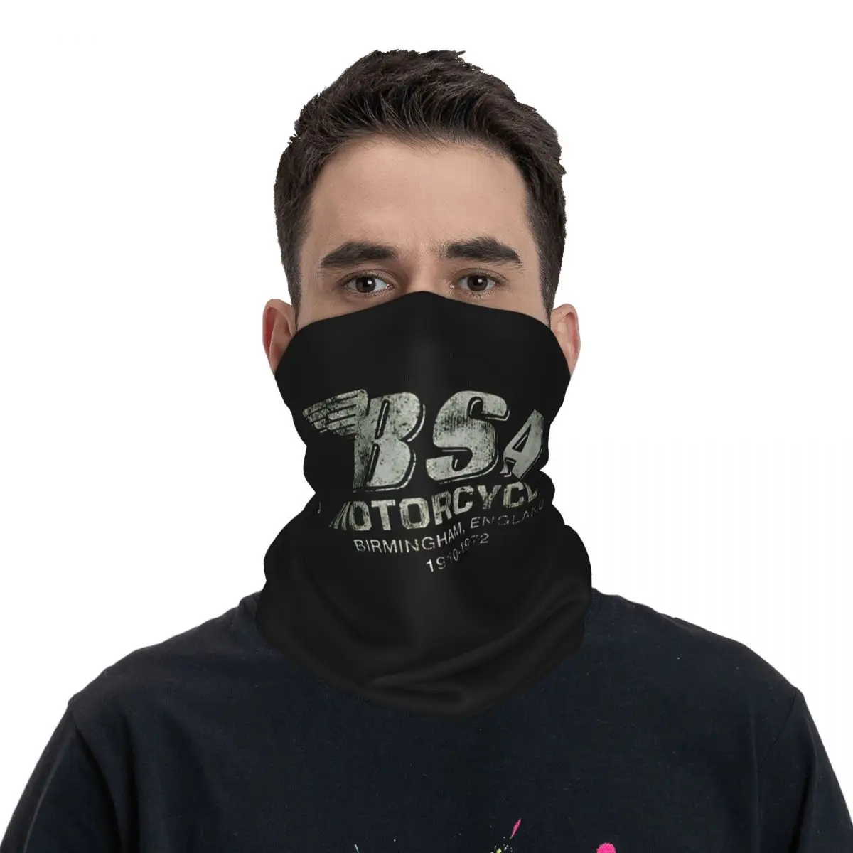 Capa bandana pescoço unisex, lenço de motocross impresso, máscara facial ciclismo, caminhadas caminhadas máscara, BSA, Harris, inverno