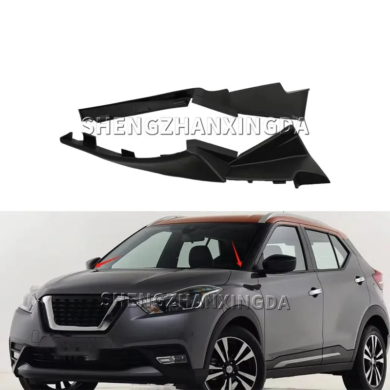 SZXD For Nissan Kicks 2016-2020 1 Pair Front Windshield Wiper Cover Decorative Panel Trim Water deflector Panel