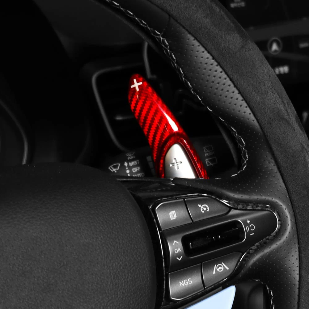 

Декоративные удлинители подрулевых лепестков из алюминиевого сплава и карбона для Hyundai AD/I30PD 2017-2025