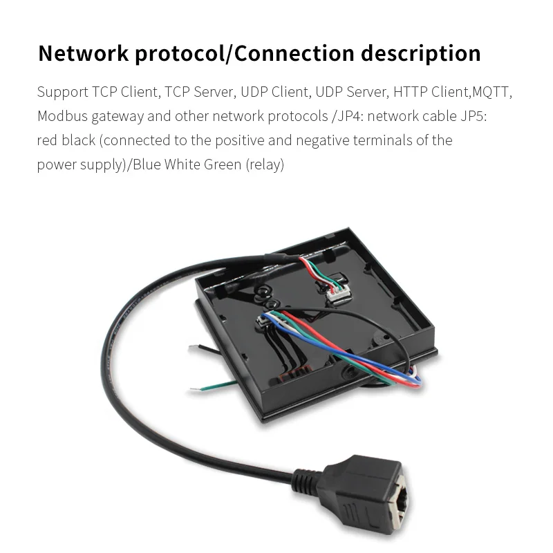 Imagem -02 - Leitor de Cartão Rfid 125khz 13.56mhz Suporte Mifare tp ip Http Modbus Ethernet Lan Rj45 Novo Produto 2023