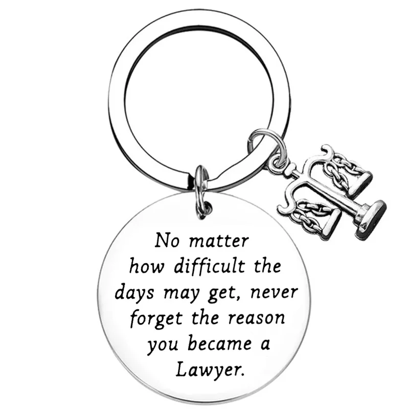 New Lawyer Key Chain Ring Law School Gifts Lawyer Graduation Gift keychains pendant Law Student Gift