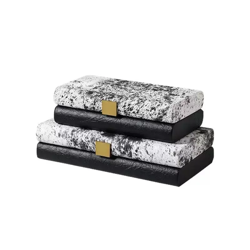 

Creative Leather Jewelry Storage Box Luxury Bracelet Jewelry Box Necklace Earring Display Container Jewelry Display Box Gift