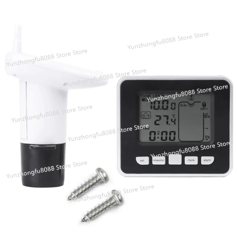 

Ultrasonic Water Tank Liquid Depth Level Meter Sensor with Temperature Display