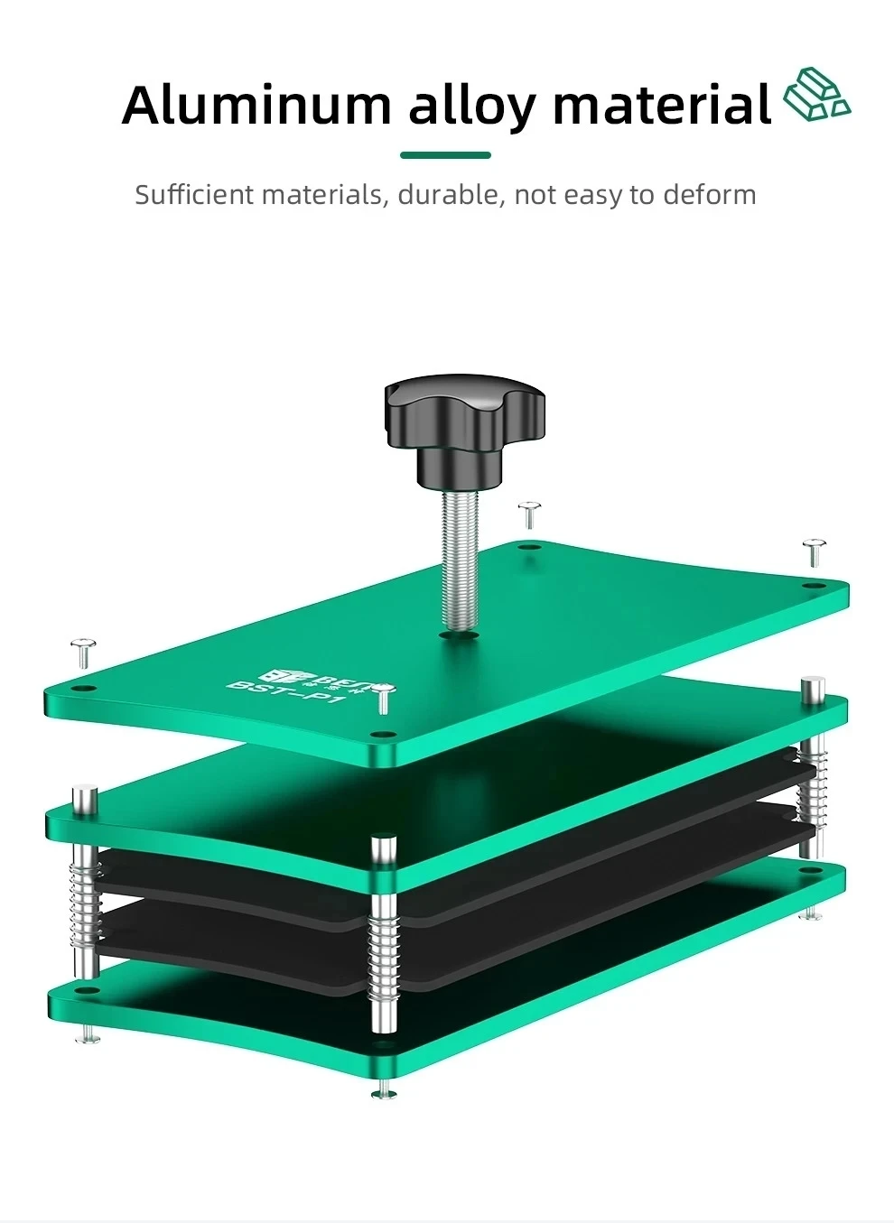 BST-P1 Universal Pressure Holding Mold Mobile Phone LCD Screen Back Cover Middle Frame Glue Bonding Repair Pressing Fixture