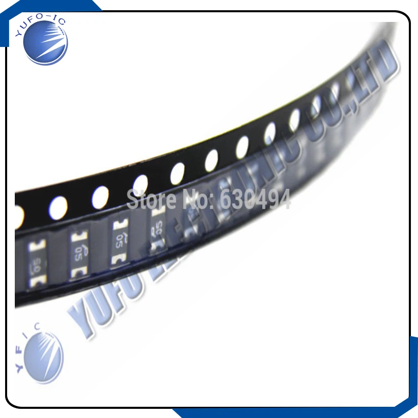 무료 배송 1개 묶음 50개 0.05A 60V SMD 1206 퓨즈 0.05 암페어 퓨즈 새 제품 폴리스위치 SMT SMD 재설정 가능