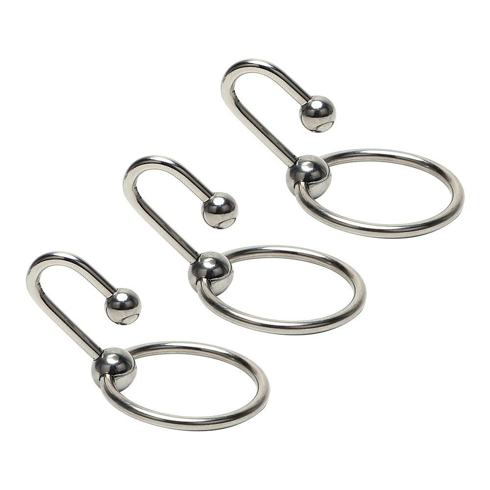 Stainless Penis Ring Urethral Dilator Cock Rings Erection Sex Toys Delaying Ejaculation for Man Lock Ejaculation Sex Ring