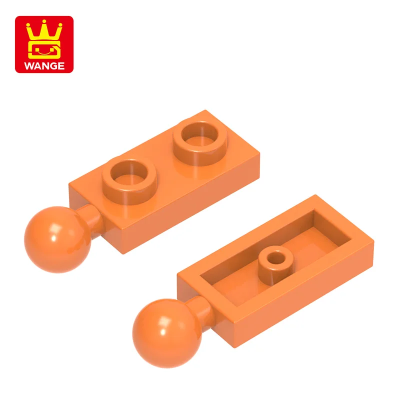 20Pcs/lot 22890 Plate Modified 1x2 with Tow Ball Block Moc Color Accessories Compatible with Brick DIY Children's Toy