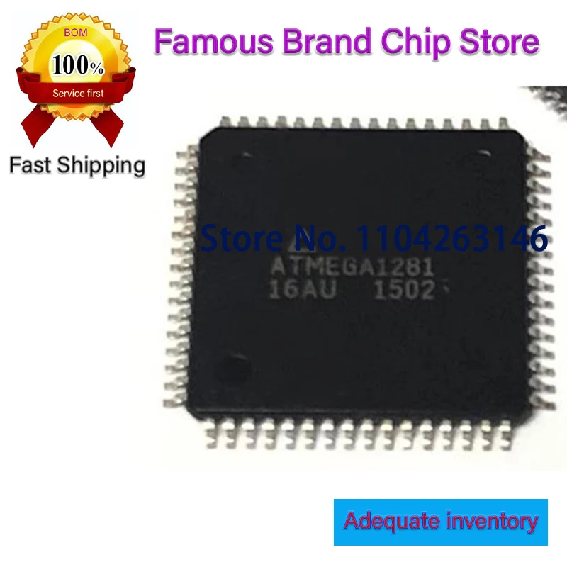 1PCS ATMEGA1281-16AU ATMEGA1281 QFP64 ATXMEGA128A1-AU QFP-100 LPC2292FBD144/01 LPC2292 MC9S12XEQ512MAG MC9S12XEQ512 QFP-144