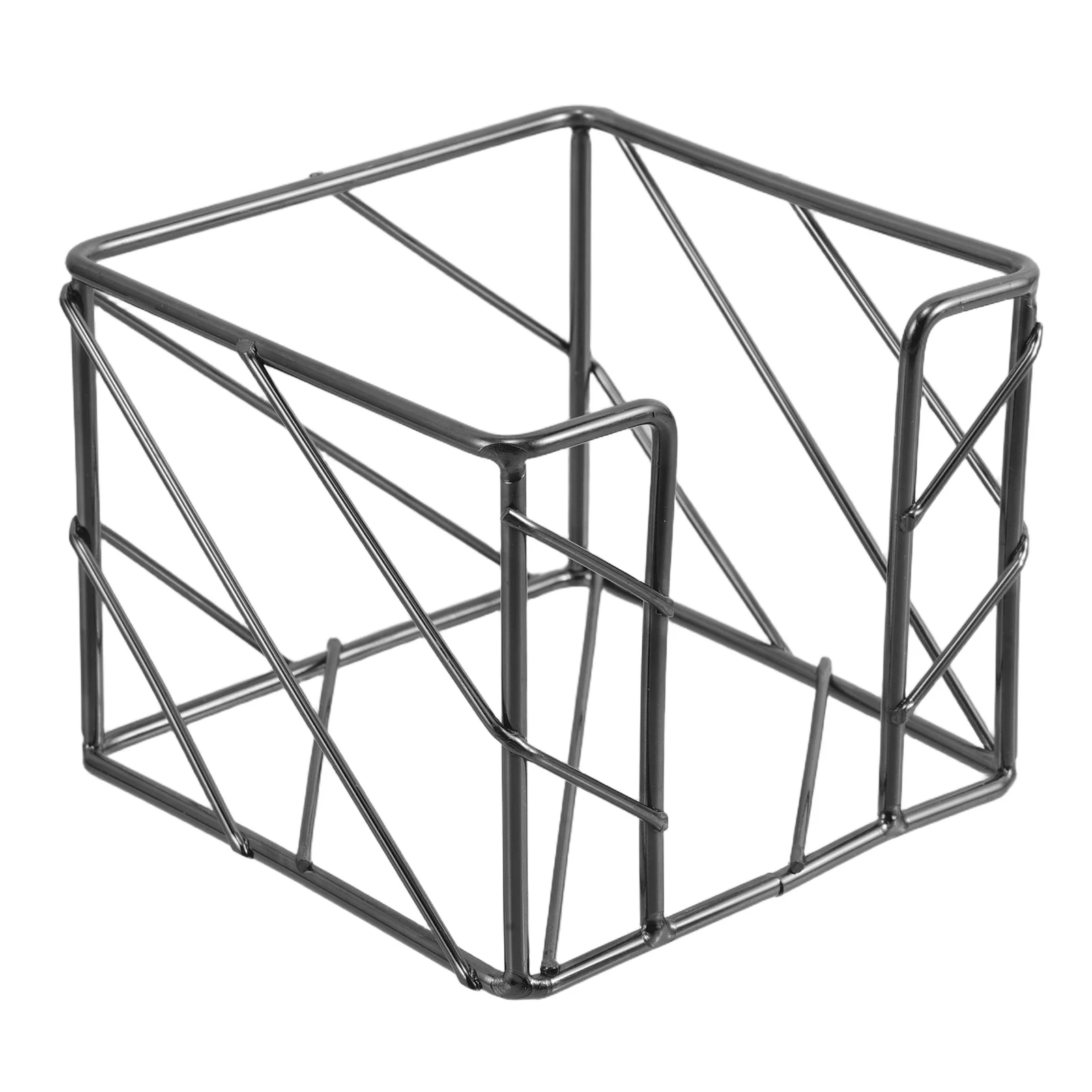 

Металлический черный держатель для блокнотов из проволоки, квадратный диспенсер для заметок для организации рабочего стола, для общежития, офиса, канцелярских принадлежностей