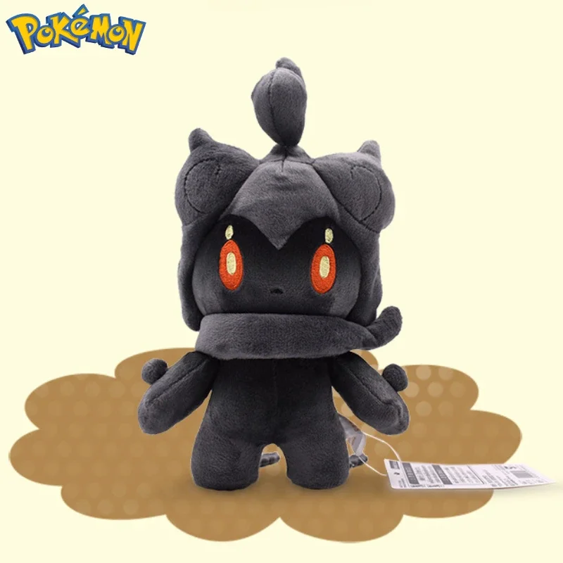 Pokemon Marshadow Plush Doll Anime Black Ghost Pillow Children's Sleep Comfort Toy Sofa Decoration Ornaments Christmas Gift