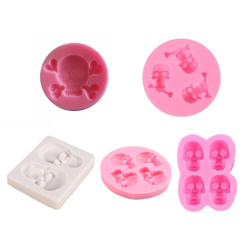 Silicone Baking Molds Detailed Skull Shaped Cake Moulds DIY Chocolate Mould Perfect for Home Gatherings and Celebrations