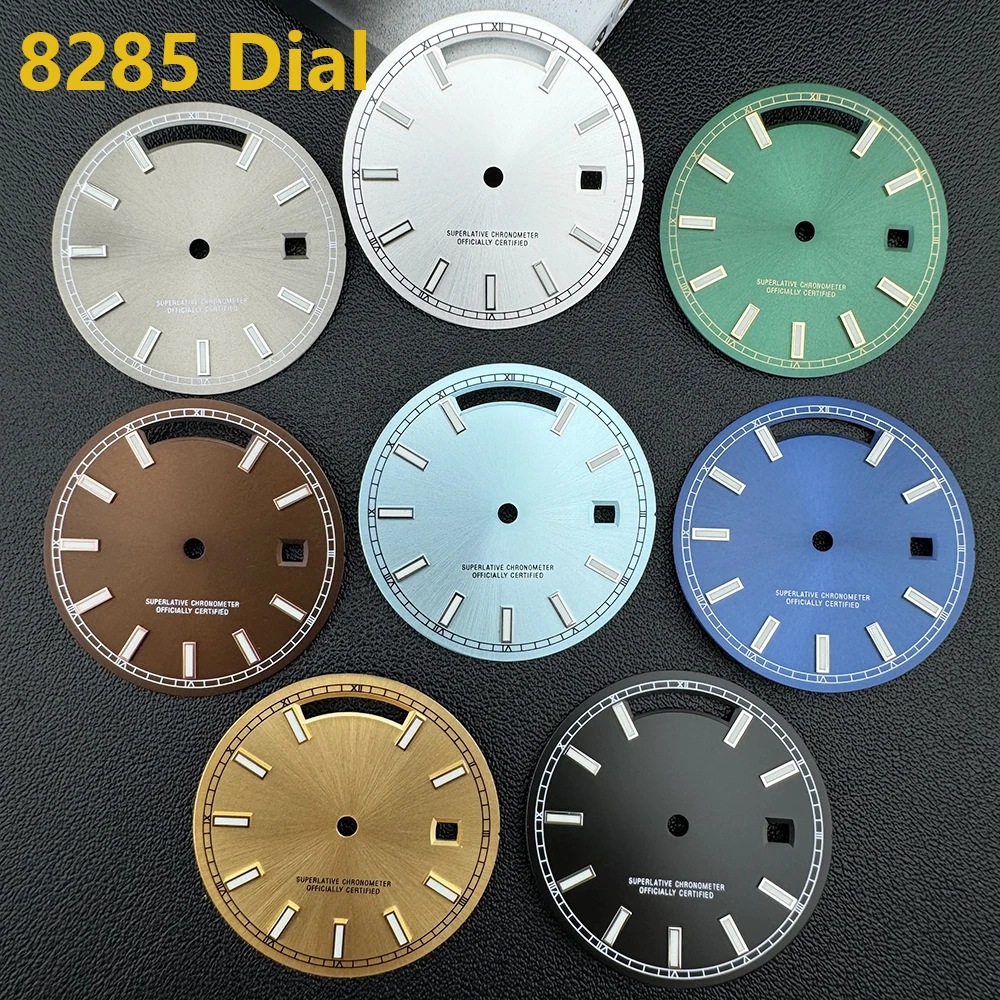 ساعة يد جديدة بقرص 8285 ساعة رجالية قرص روماني مناسبة لملحقات ساعة الحركة Miyota8285