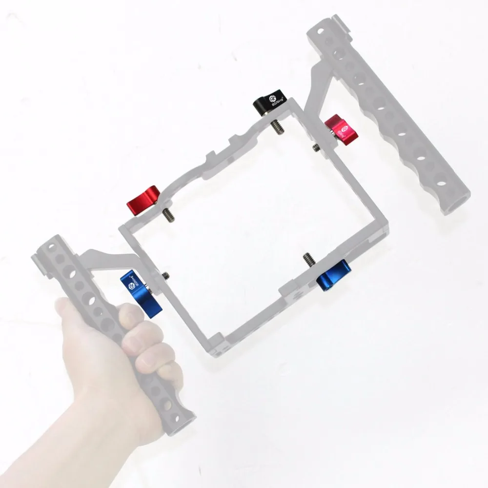 Aluminium Verstellbarer Griff 17mm 1/4 Zoll Gewinde Schraubadapter DSLR Kamera Fotografie T-förmiger Schraubenschlüssel L-Typ – Detail 14
