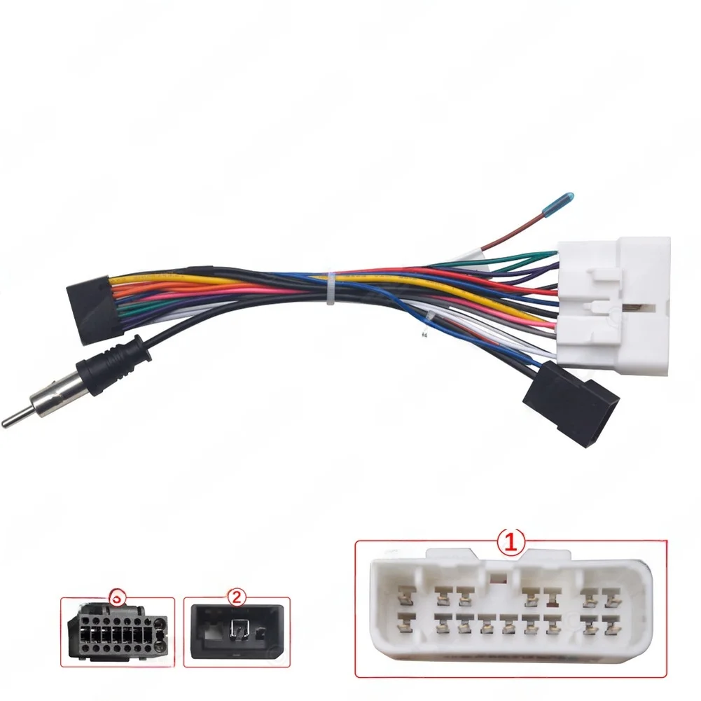 Power Cable with 16 Pin Connector Compatible with For isuzu D-MAX For 20For 20 to For 2025 for For android Car Audio Systems
