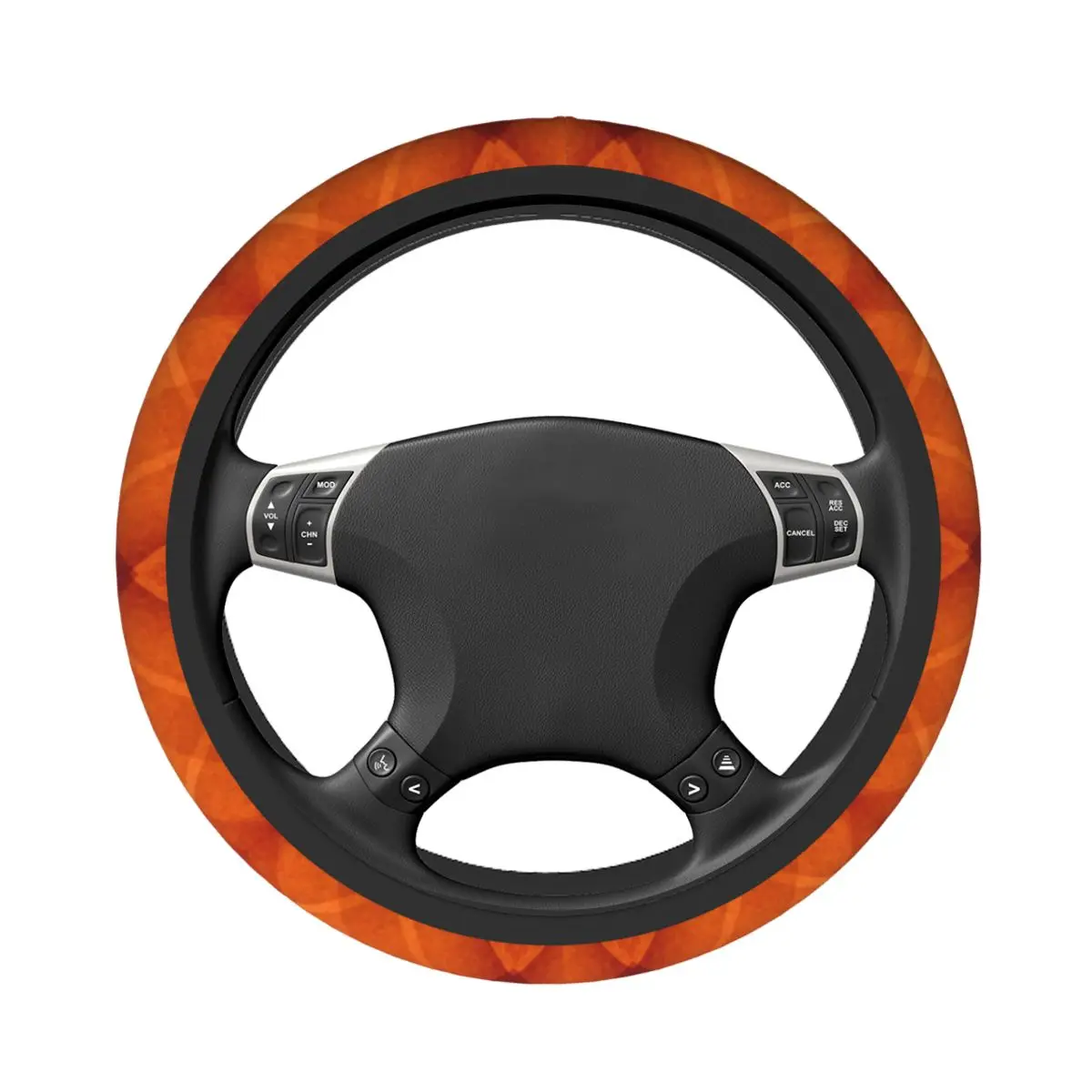 Burnt Orange Steering Wheel Covers Neoprene Universal Steering Wheel Protector Car Cover 15 Inch for Men Women