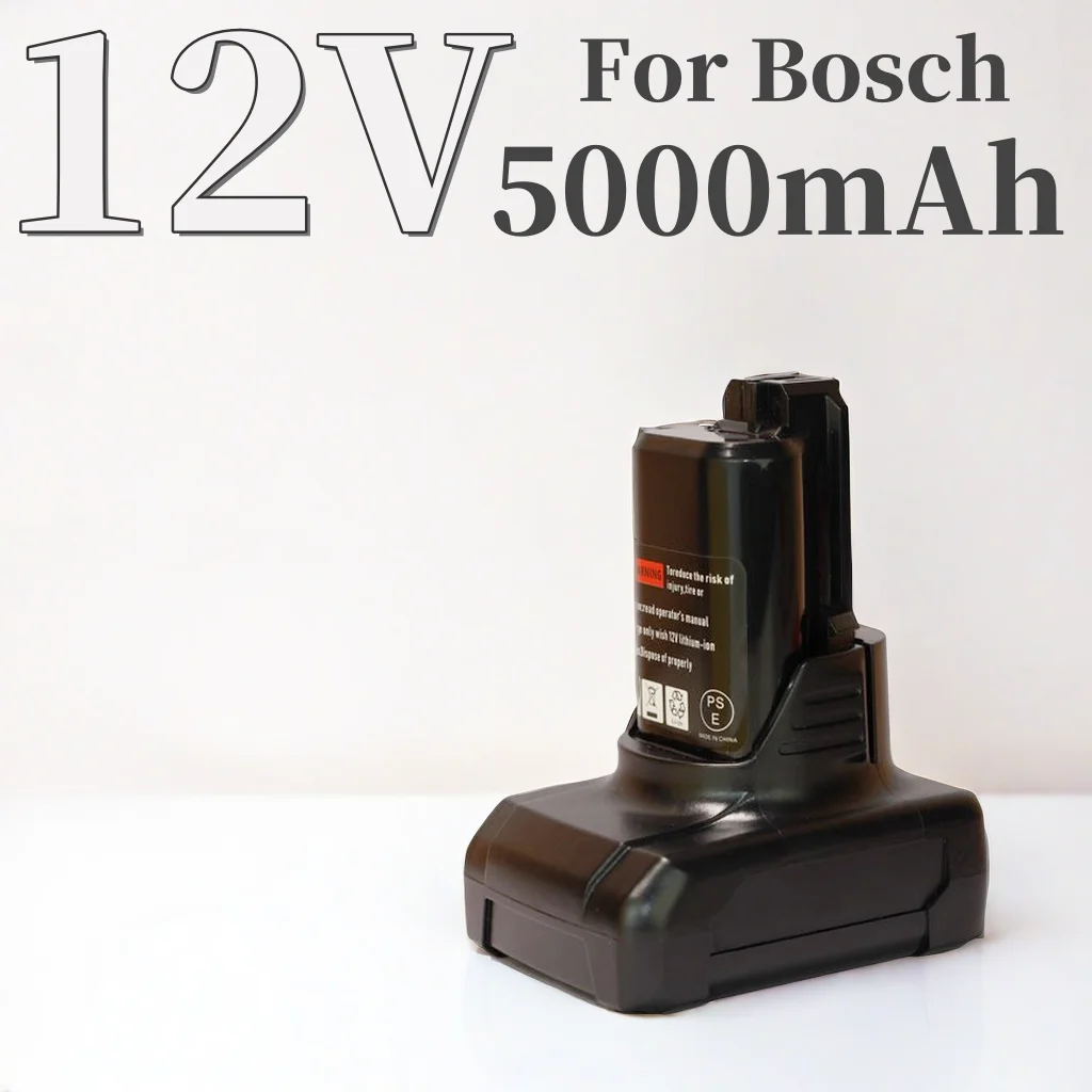 

12V 5000mAh electric tool battery, suitable for Bosch lithium-ion replacement batteries BAT420, BAT411, BAT412, BAT413, BAT414,