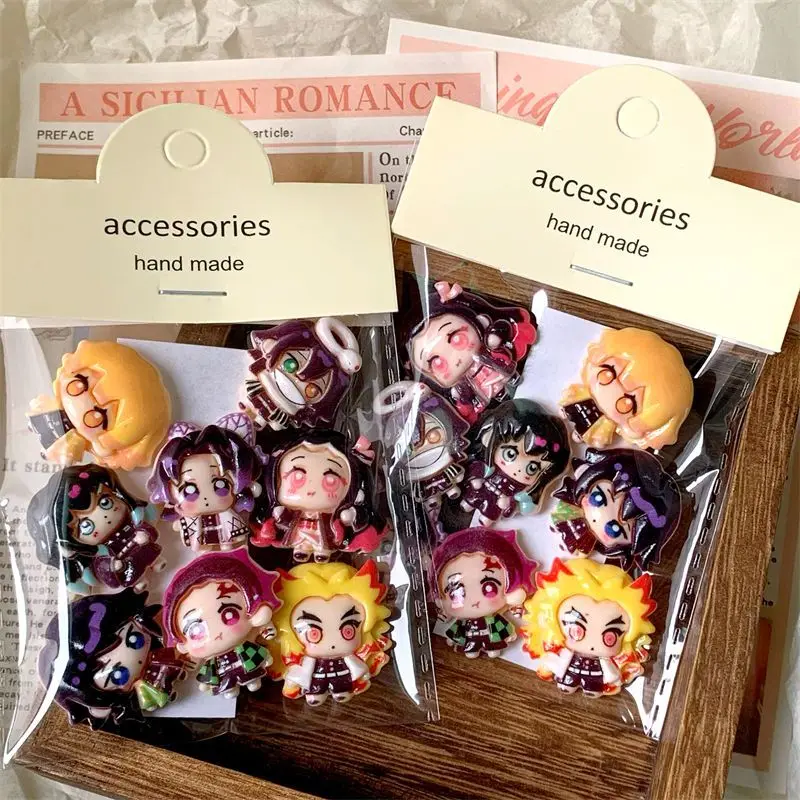 Demon Slayer Accessories Seamless Dot stickers, Nezuko Water Cup stickers, Zenitsu Car stickers, Anime Gel Glue DIY Materials view 4
