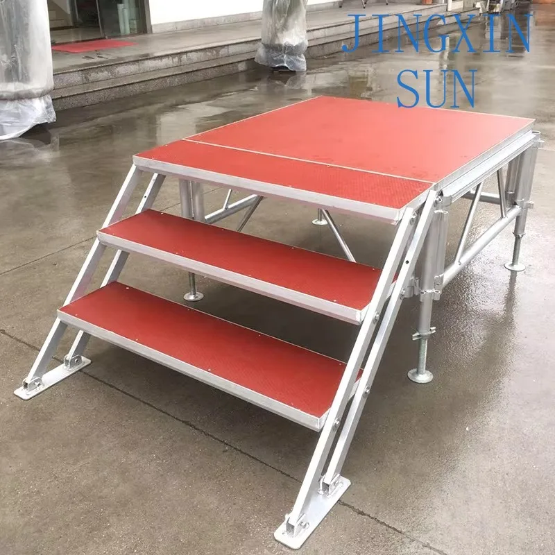 Factory Direct Indoor Event & Concert Aluminum Alloy Stage Quick Assembled Wedding Venue stairs