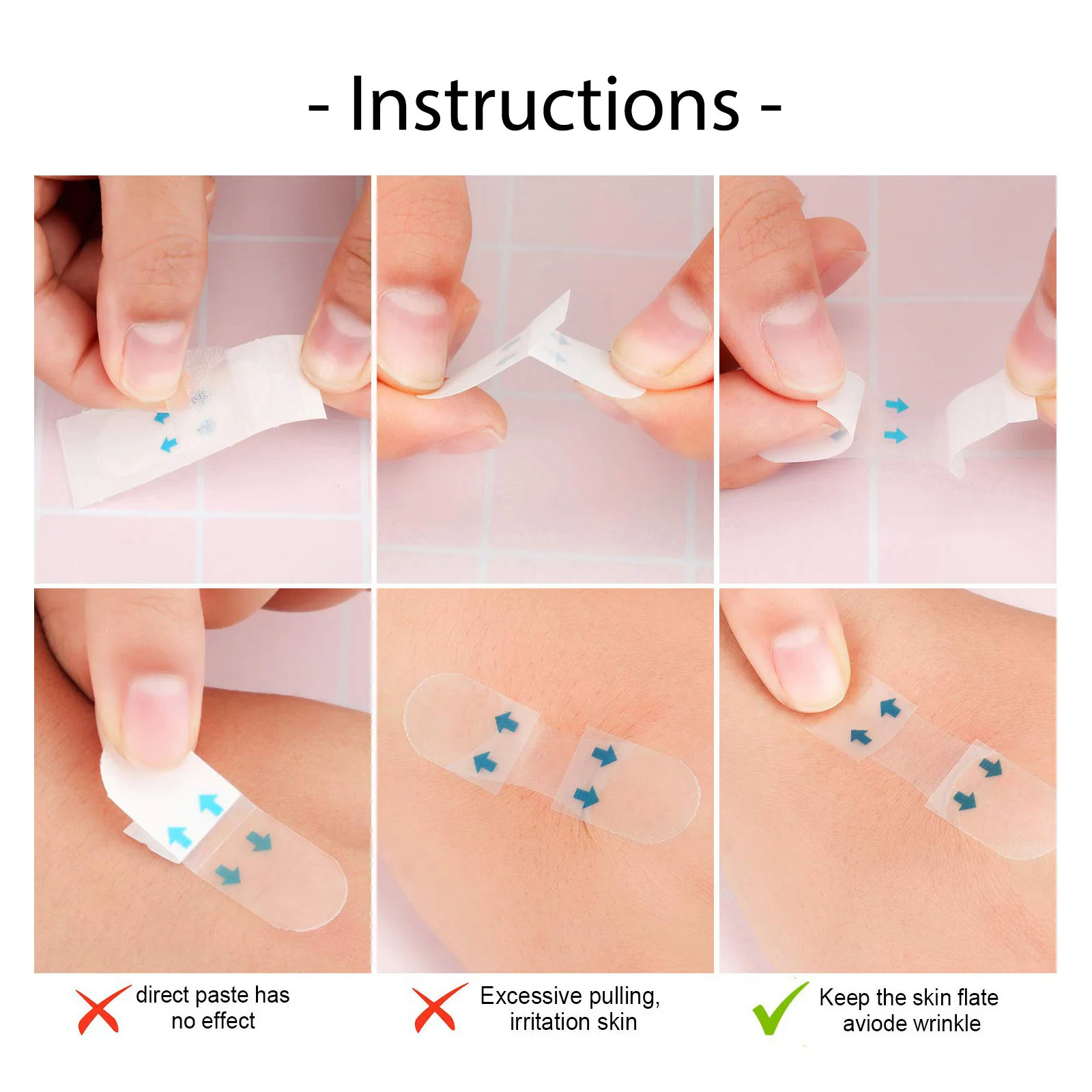 Facial Skin Care Patch, Lightweight Breathable, Soft Skin-Friendly Fabric, Gentle for Daily Facial Treatment, Invisible