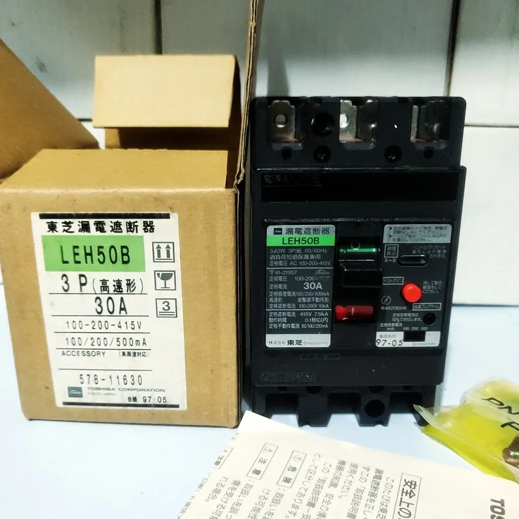 

Toshiba Leakage Breaker LEH50B 3P 30A