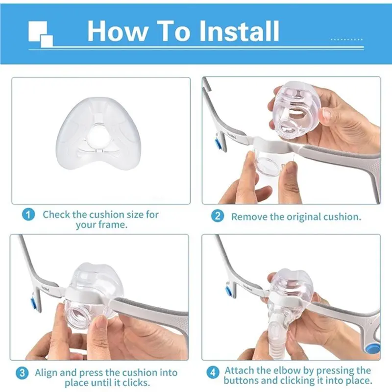 Exquisite-Replacement Nasal Cushion For Resmed Airfit N20 Medium 3-Pack, For CPAP Mask Cushion - view 3