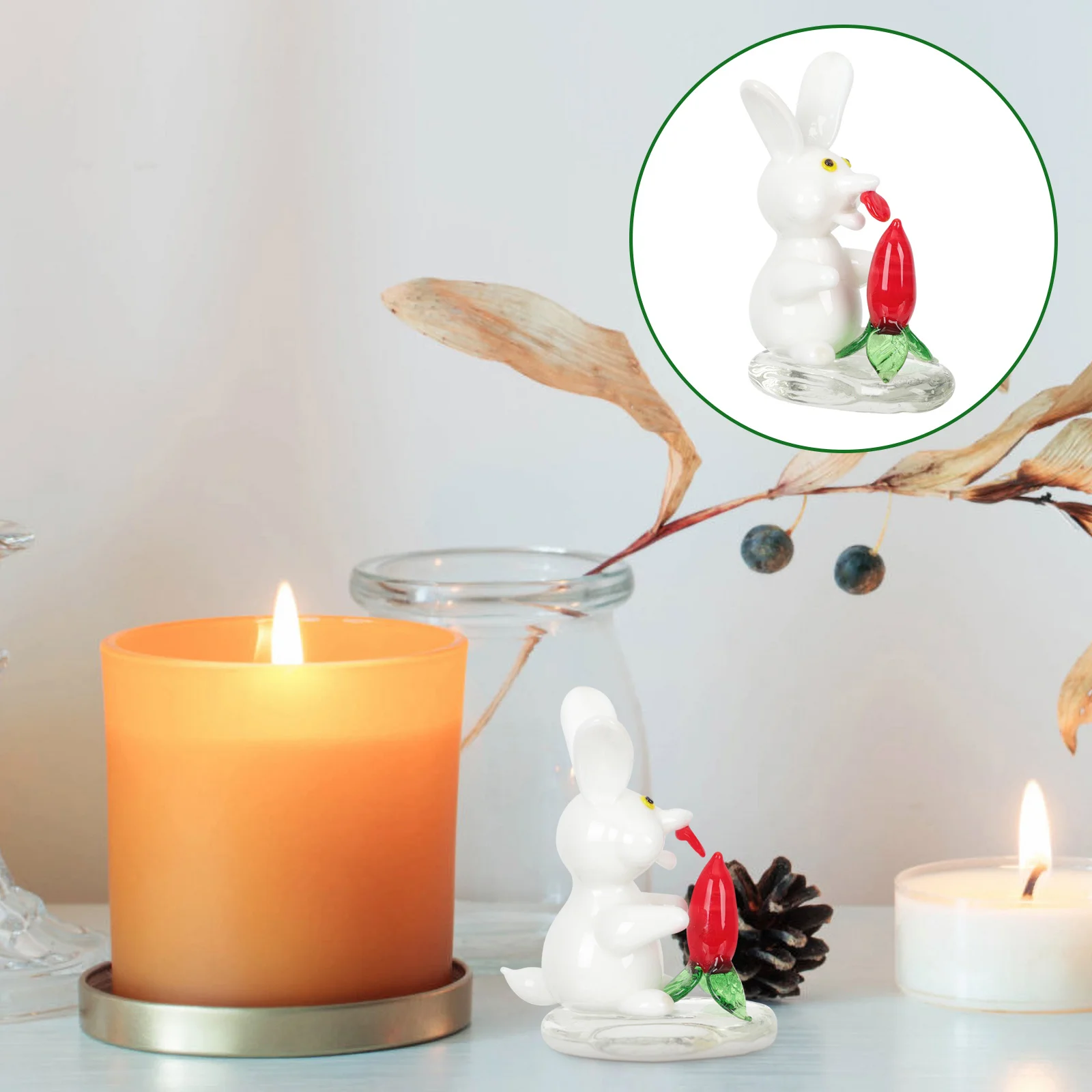 

Home Decor Bunny Decoration Ornament Statue Statues Figure Ornaments Figurines Rabbit
