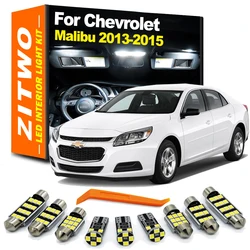 ZITWO 13Pcs LED Interior Dome Light Sun Visor Bulb License Plate Lamp Kit For Chevrolet Chevy Malibu 2013 2014 2015 Accessories