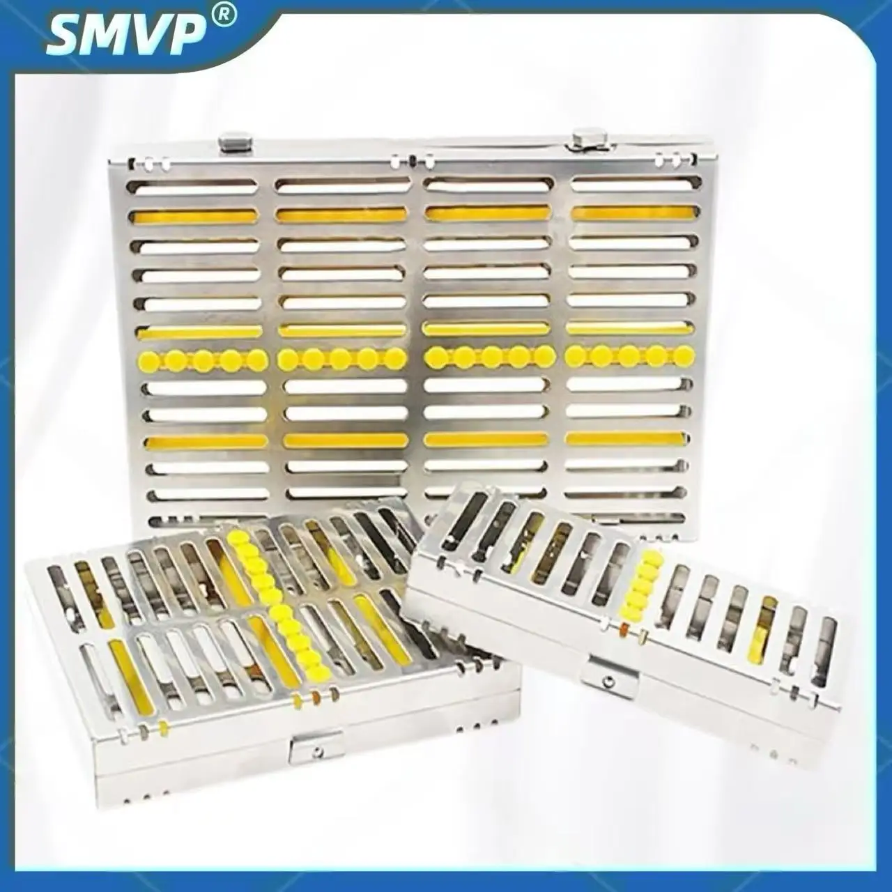 

Dental Sterilization Rack Surgical Autoclavable Sterilization Box Dental Cassette File Burs Disinfection Tray Lab Tools