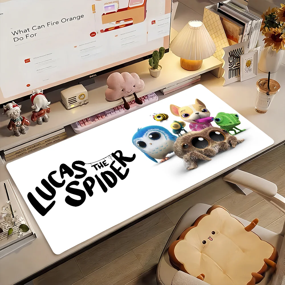 Cartoon Lucas the Spider Mouse Pad Computer Laptop Rubber Non-slip Mouse Mat Mousepad Gamers Decoracion Desk Mat