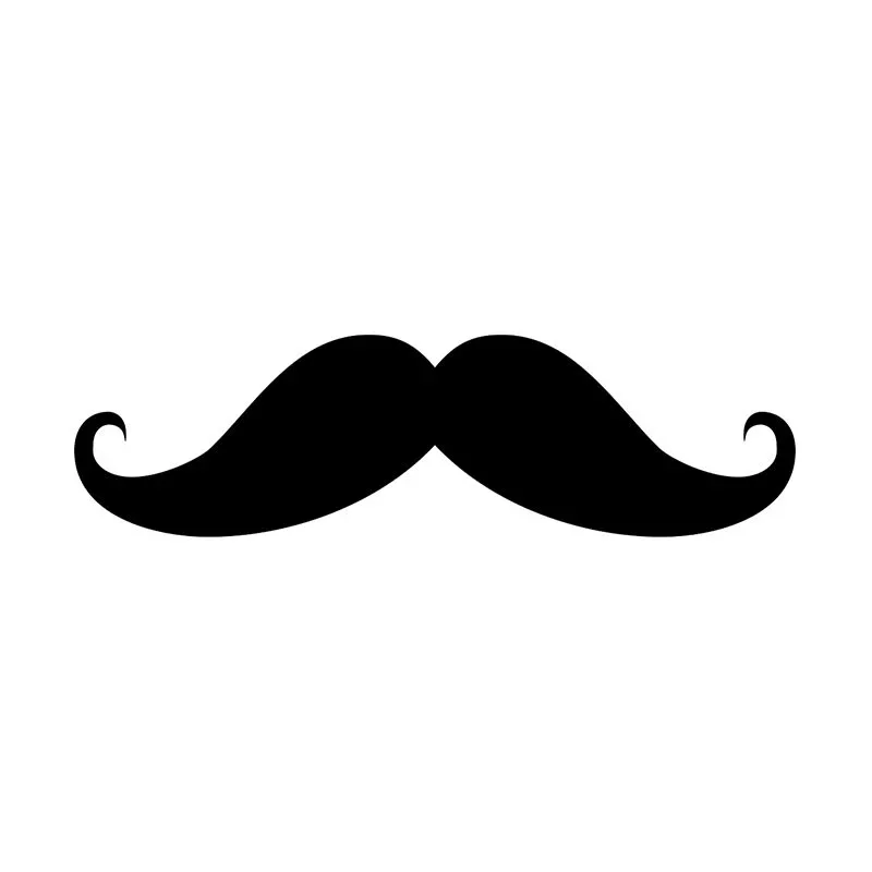 for Car Stickers Mustache Pattern MOTORCYCL STICKER Exterior Parts Cute, Accessories Products Decals Stylish, PVC Personality,