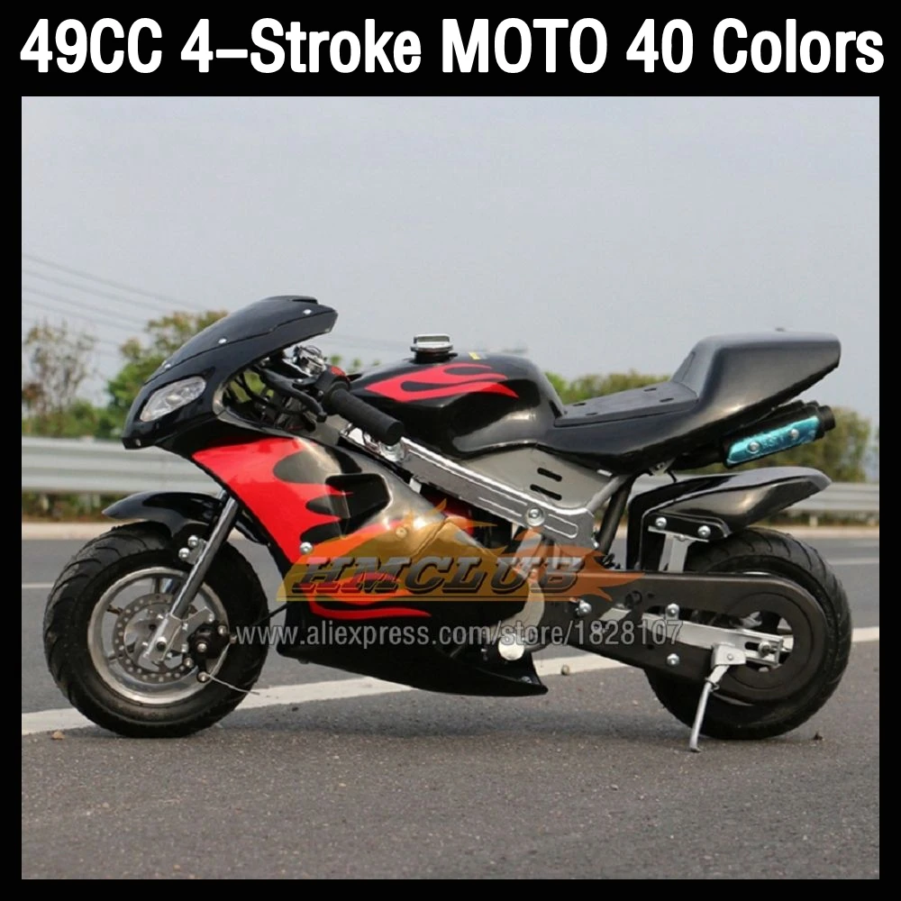 On Sale 49 50 CC 4 Stroke Gasoline Motorcycle Racing MOTO Dirt Bikes Motorbike Discount Promotion For Adult Children Boys Girls