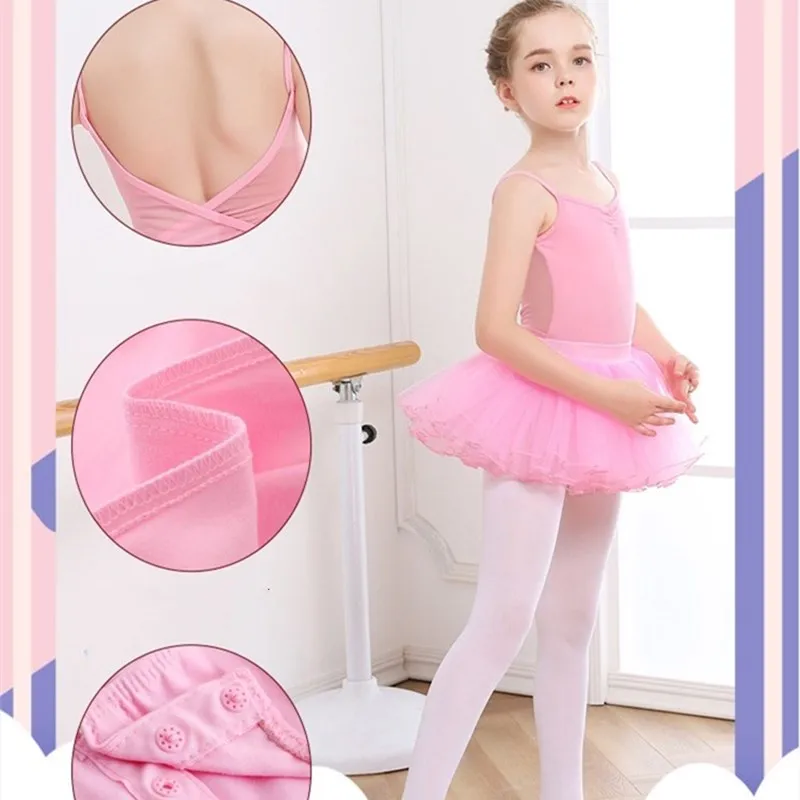 Camisole Dance Leotards for Girl Women Cotton Spaghetti Straps Ballet Costumes Lace Back Gymnastics Aerial Yoga Swimming Outfits