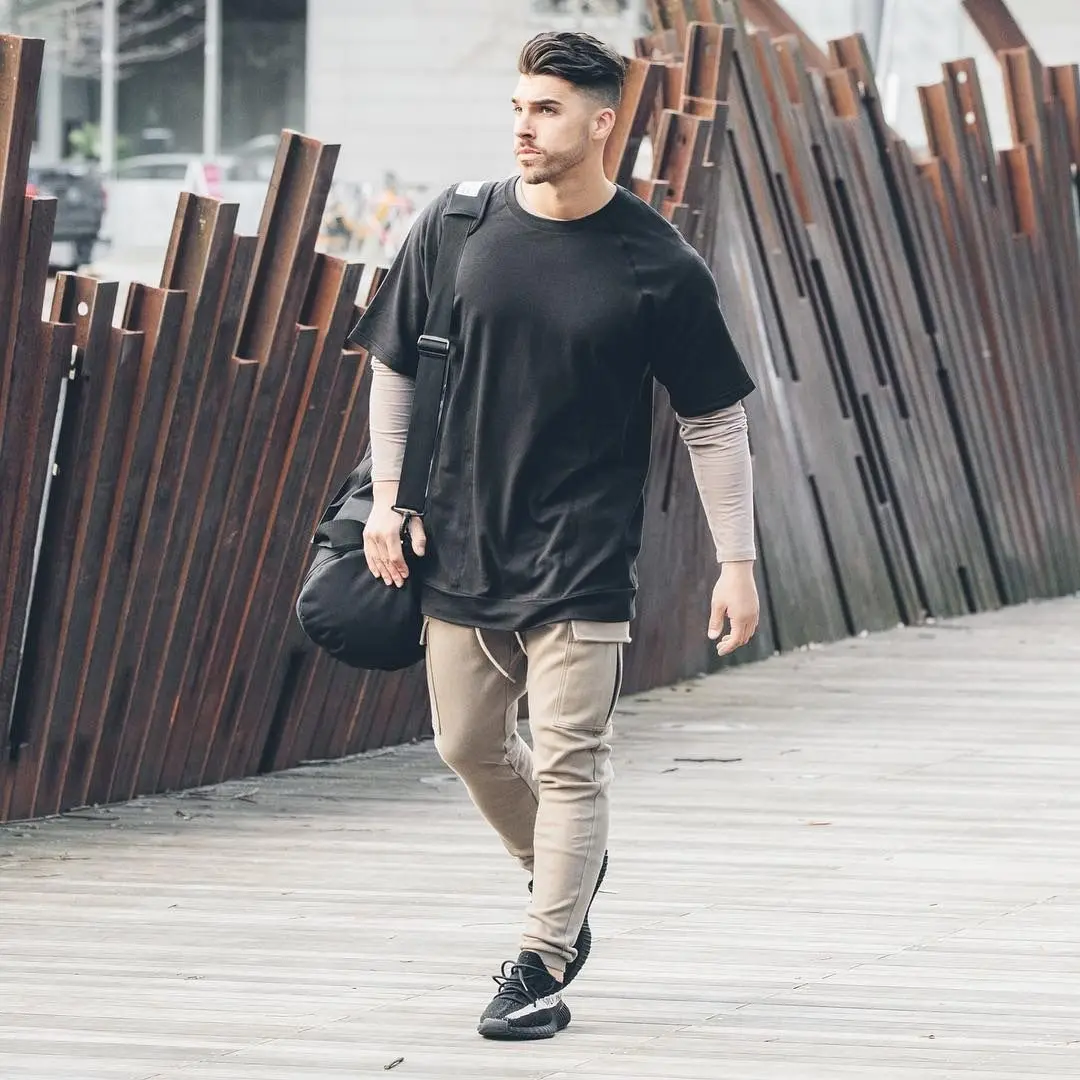 Outdoor Sex Open Crotch Pant Sports Fitness Overalls Men's Camouflage Gym Fitness Pants Running Training Slim Joggers Sweatpants