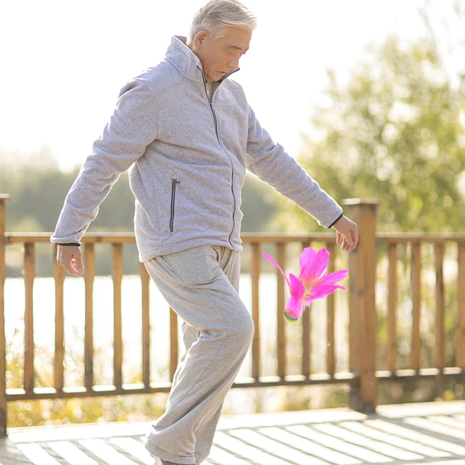 5 pçs kicking peteca peteca crianças pé brinquedo de fitness ganso jogo ao ar livre kicking estudante brinquedo esportivo