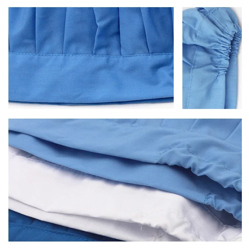 Food Factory Workshop Worker Work Hat Elastic Band Dust Caps Hotel Kitchen Chef's Cap Bakery Waiter Solid Color Breathable Hats