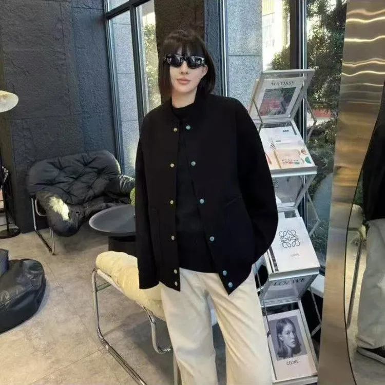 

Мужское двубортное пальто из туркисовой ткани, осенняя коллекция, повседневный стиль, высококачественное, свободного кроя, теплое, длинное.