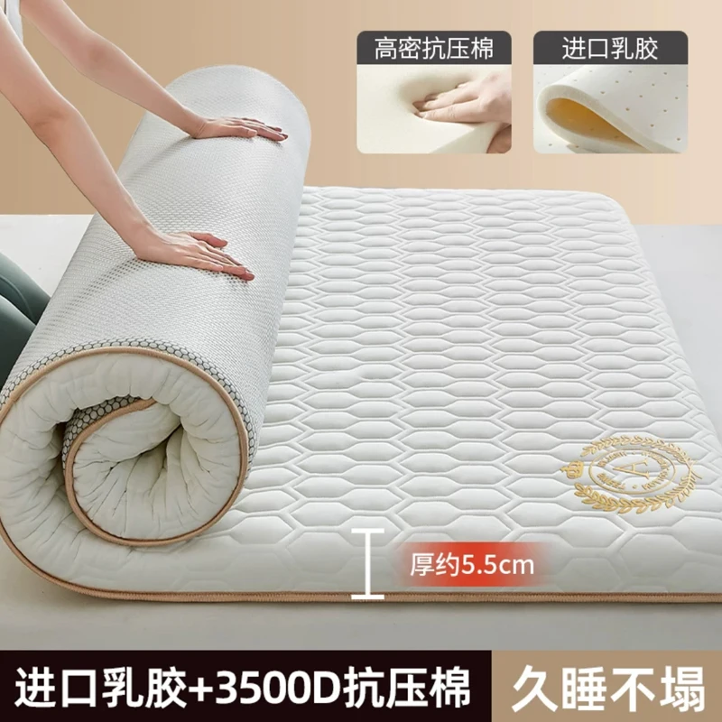 Five-layer material composition mattress thicken 4/8cm Household Single Double Sponge latex filling mattresses Tatami Floor Mat