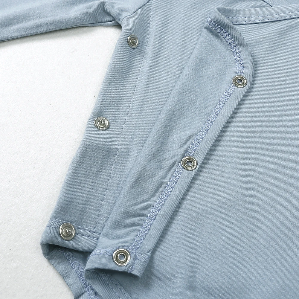 2026 neugeborenen Jungen Mädchen Strampler Bambus Faser Strampler Langarm Unisex Kleinkind Atmungsaktive Kleidung Koreanische Infant Body 0-24 M – Detail 7