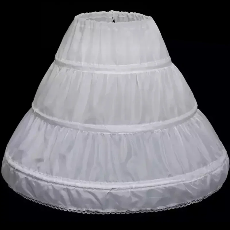 White Petticoats Bustle Ball Gown Wedding Dress Underskirt Bridal Crinolines Girl Petticoat 1pcs Baby Clothing