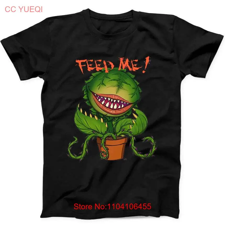 Подарочная футболка Feed Me Audrey II Seymours Little Shop Of Horrors, черная футболка 268