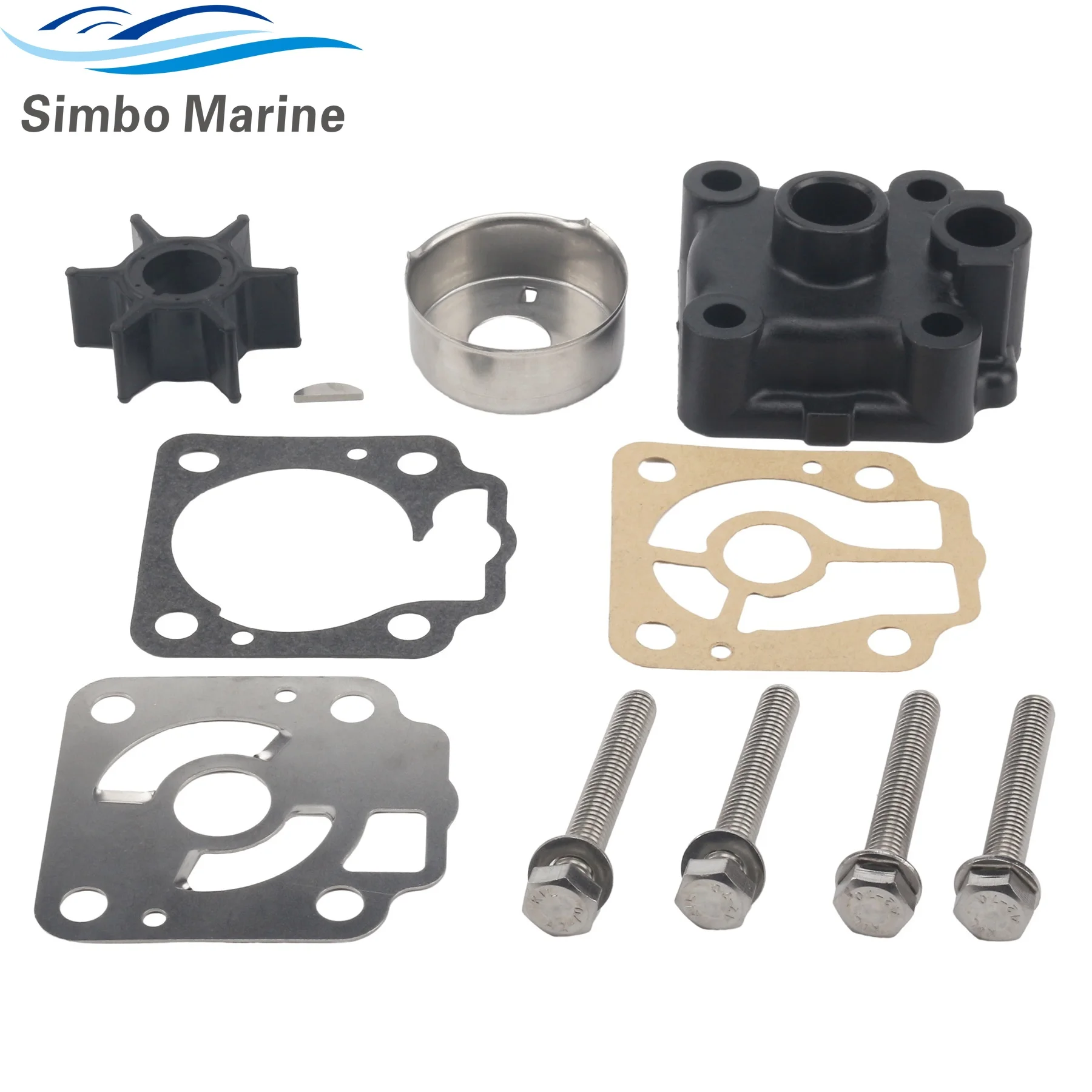 

3T5-87322 Water Pump Impeller Kit for Tohatsu Nissan 40HP 50HP NSD50B2 Outboard Engine Replacement Parts 3T5-87322- 3 2 1