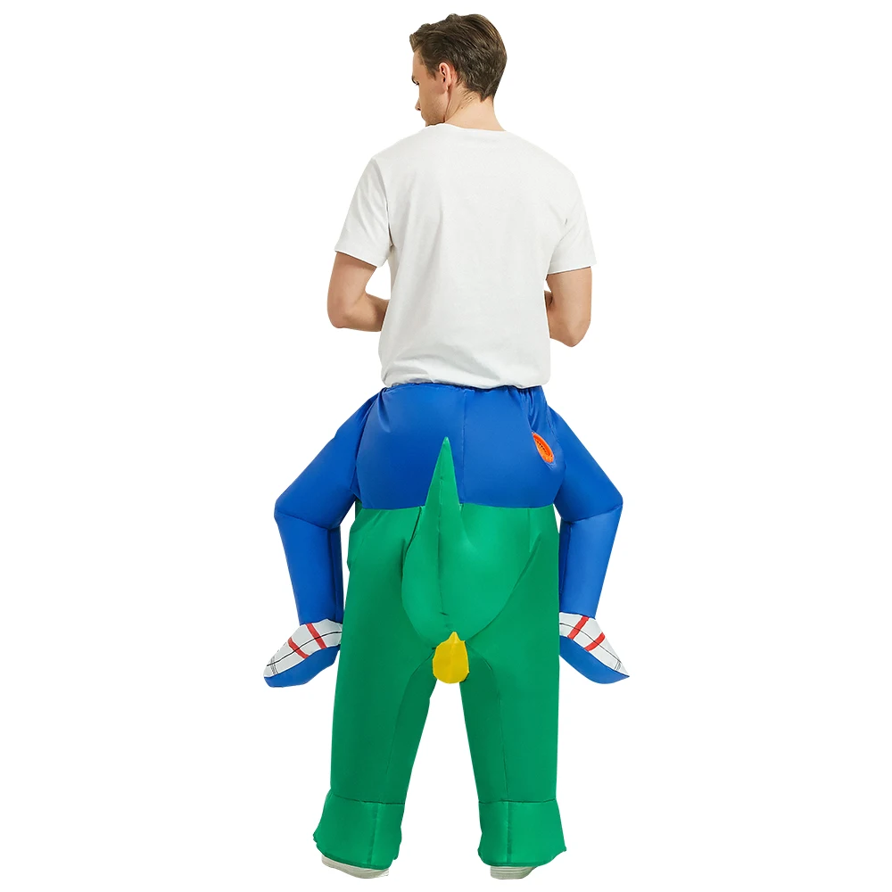 Costume betalable de Dinosaure pour Adulte et Enfant, Vêtements Amusants à Grands Yeux pour Halloween, Carnaval, Costumes de Barrage