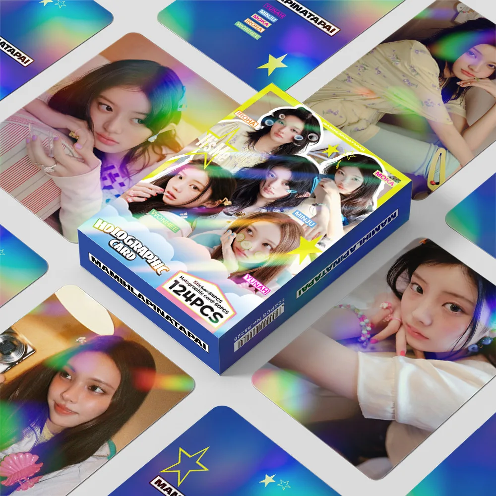

Il-Lit Photo Cards，Ilt，Ill，Mamihlapinatapa，Kpop Photo Crads，Kpop Fan Merch Goods，124Pcs in a Box (60 Lomo Cards + 64 Stickers)，High-Definition Photo Cards，Collectibles，Small Gifts，Holiday Gifts