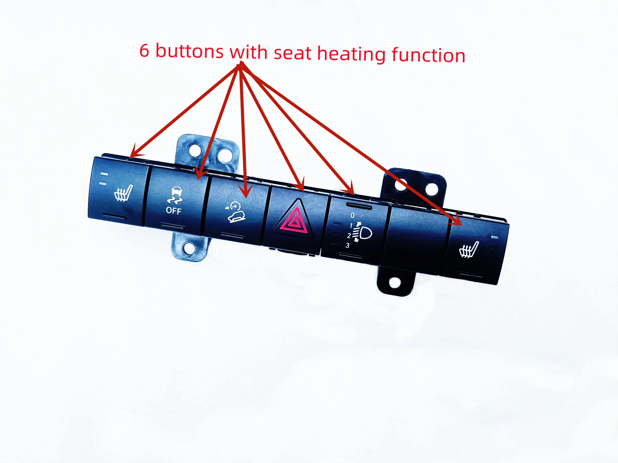 원래 이중 점프 경고등 스위치, 스위치 6 세트 4602993 AE, 4602993 AC, 적합: WranglerJK,Free Man,2011-2018