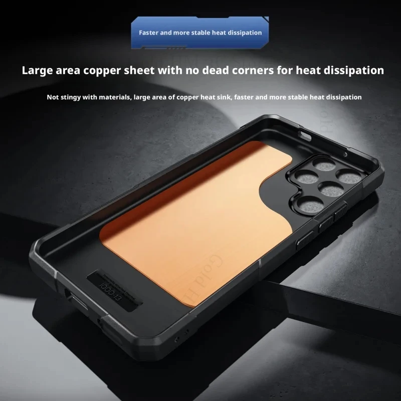 For ZTE nubia Red Magic 11 Air Heat Dissipation Copper Magnetic Case Red Magic 11 10 9S 9 Pro Plus Wireless Charging Armor Cover